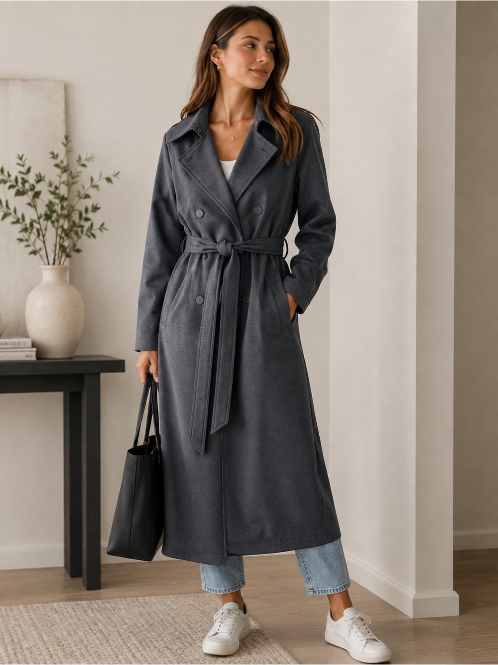 Max Mara leisure Jersey Trench Coat - medium